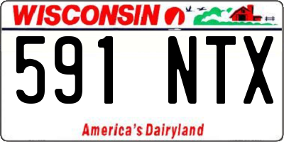 WI license plate 591NTX