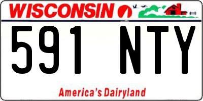WI license plate 591NTY