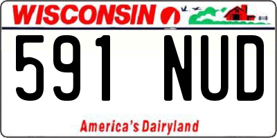 WI license plate 591NUD
