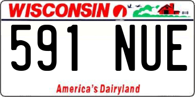 WI license plate 591NUE