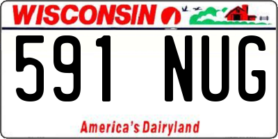 WI license plate 591NUG