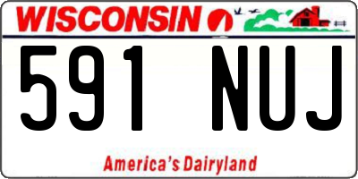 WI license plate 591NUJ