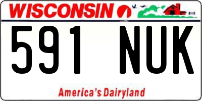 WI license plate 591NUK