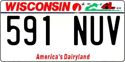 WI license plate 591NUV