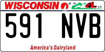 WI license plate 591NVB