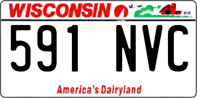 WI license plate 591NVC