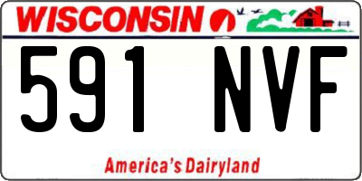 WI license plate 591NVF