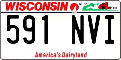 WI license plate 591NVI