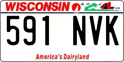 WI license plate 591NVK