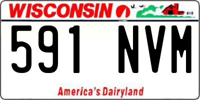 WI license plate 591NVM