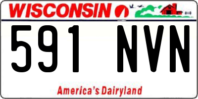 WI license plate 591NVN