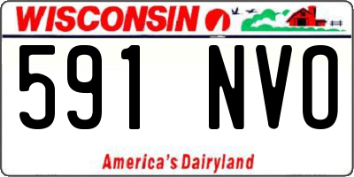WI license plate 591NVO