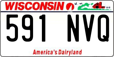 WI license plate 591NVQ