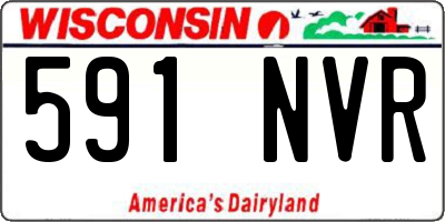 WI license plate 591NVR