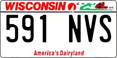 WI license plate 591NVS