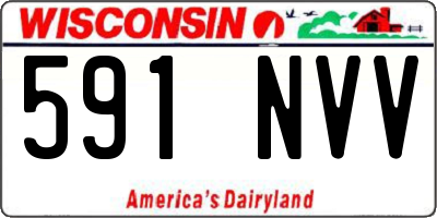 WI license plate 591NVV