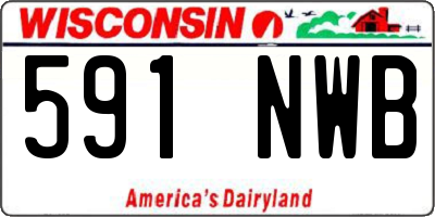 WI license plate 591NWB