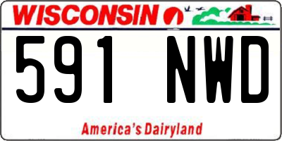 WI license plate 591NWD