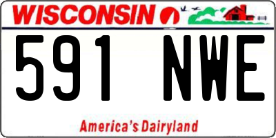 WI license plate 591NWE