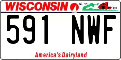 WI license plate 591NWF