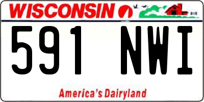 WI license plate 591NWI