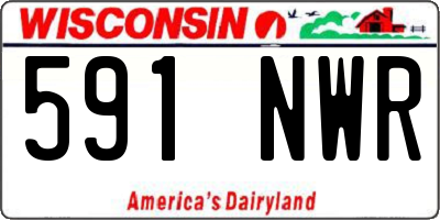 WI license plate 591NWR