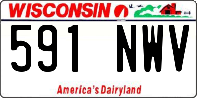 WI license plate 591NWV