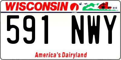 WI license plate 591NWY