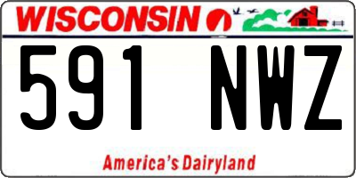 WI license plate 591NWZ