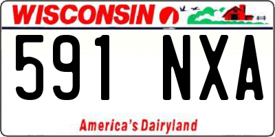 WI license plate 591NXA