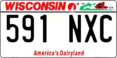 WI license plate 591NXC