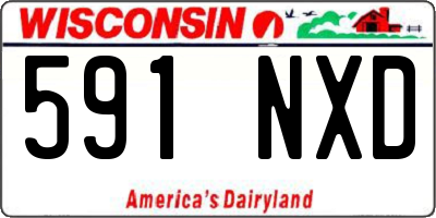 WI license plate 591NXD