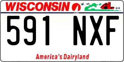 WI license plate 591NXF