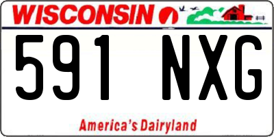 WI license plate 591NXG