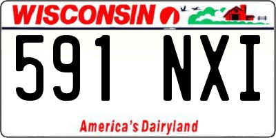 WI license plate 591NXI
