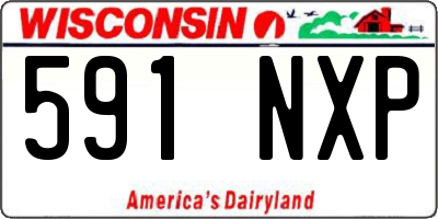 WI license plate 591NXP