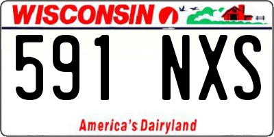 WI license plate 591NXS