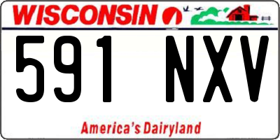 WI license plate 591NXV