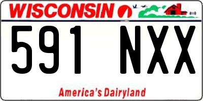 WI license plate 591NXX