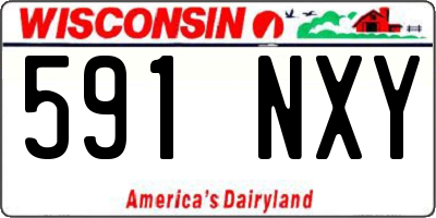 WI license plate 591NXY