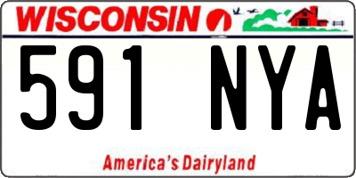 WI license plate 591NYA