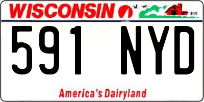 WI license plate 591NYD