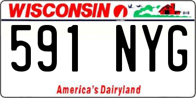 WI license plate 591NYG