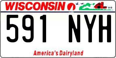 WI license plate 591NYH
