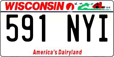 WI license plate 591NYI