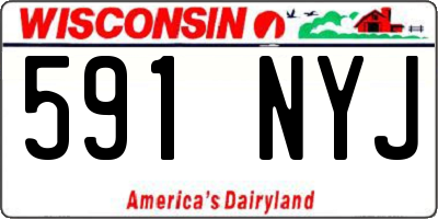 WI license plate 591NYJ