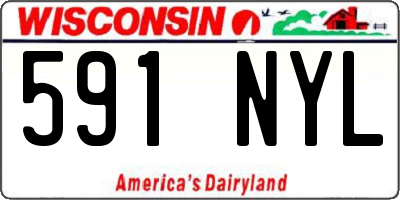 WI license plate 591NYL