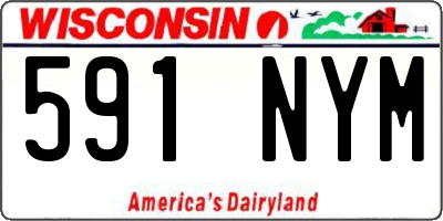 WI license plate 591NYM