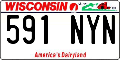 WI license plate 591NYN