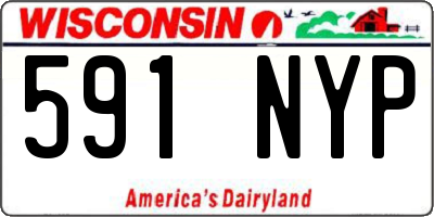 WI license plate 591NYP